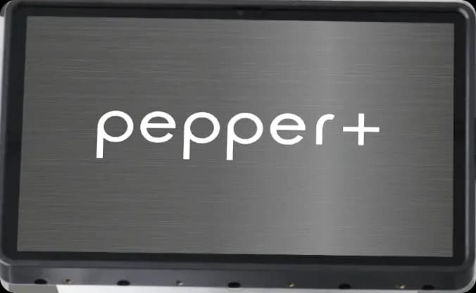 Tableta Pepper+ de 11 inchi, cu sigla pepper+ pe ecran
